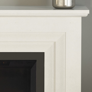 Elgin & Hall Pryzm Cabrina 52'' Marble Electric Fireplace Suite